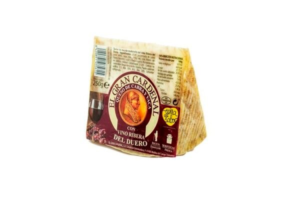 Queso cabra y vaca con vino ribera del duero - El Gran Cardenal