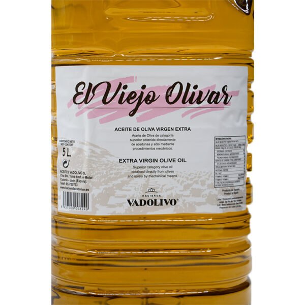 Aceite de oliva virgen extra Viejo Olivar 5 litros Cazorla Jaén - Imagen 3