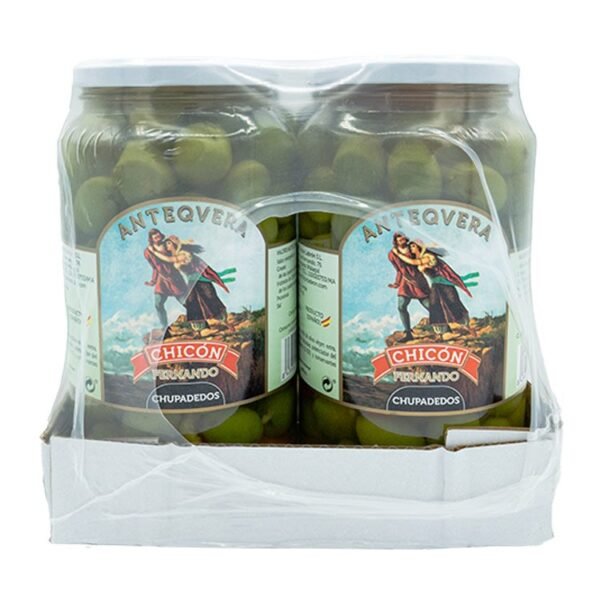 Chupadedos aceitunas Chicón 900 gramos pack 6 unidades