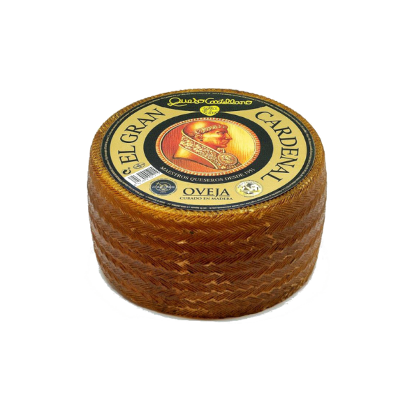 Queso Castellano de Oveja Curado en Madera Leche pasterizada El Gran Cardenal