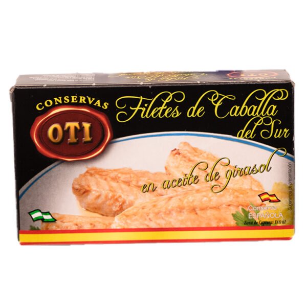 Filetes de Caballa del sur en Aceite de girasol Oti 90gr - Imagen 2