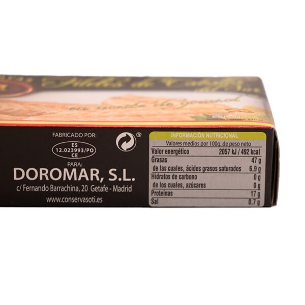 Filetes de Caballa del sur en Aceite de girasol Oti 90gr - Imagen 4