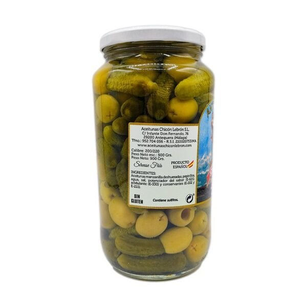Kimbitos - aceituna y pepinillo 900 gr Chicón - Imagen 3