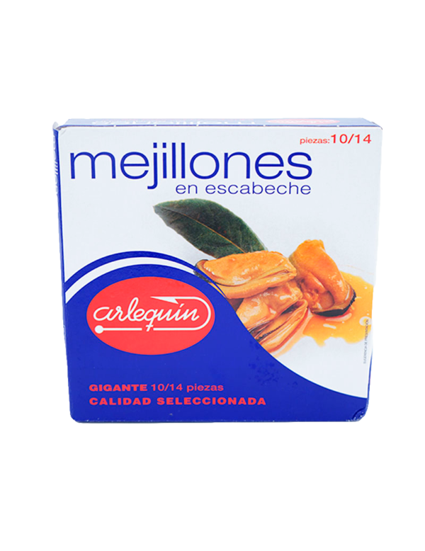 Mejillón en escabeche  10/14 piezas Arlequín