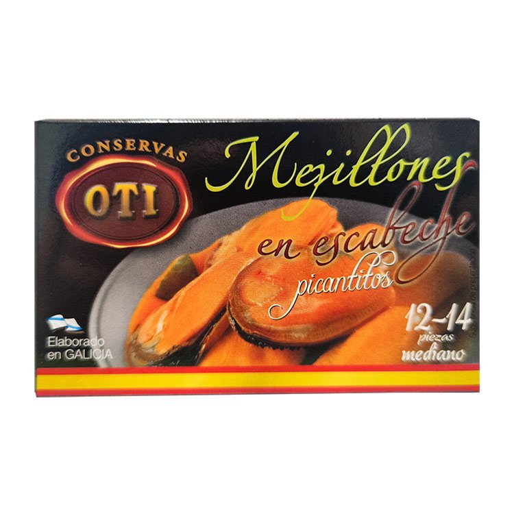 Mejillón en escabeche Oti picantito 12/14