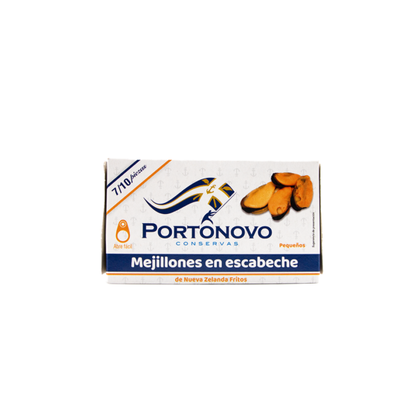 Mejillones de Nueva Zelanda fritos en escabeche 7-10 piezas Portonovo - Imagen 2