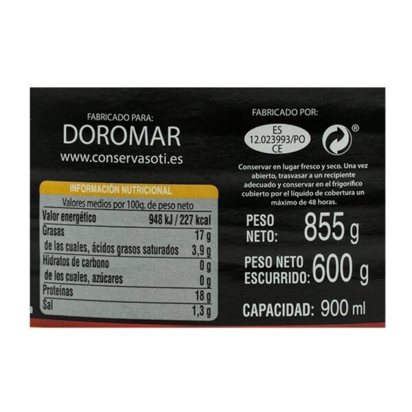 Sardinillas Oti 925gr - Imagen 2