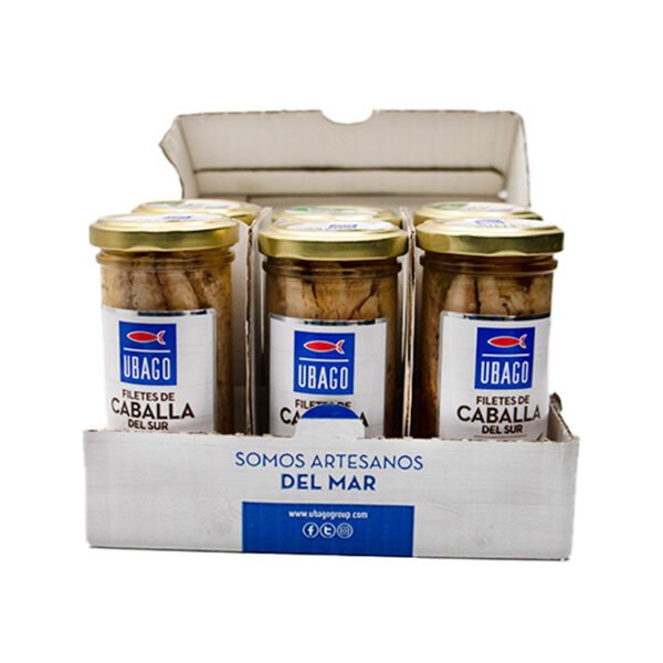 Filetes de Caballa del Sur - Ubago - Con aceite de oliva- 105 gr