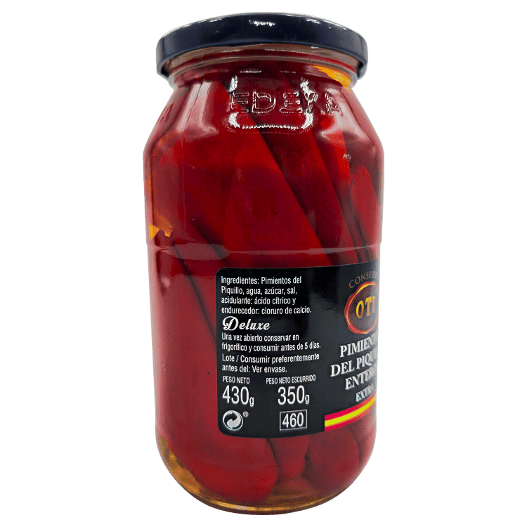 Pimientos piquillo enteros Oti - Imagen 4