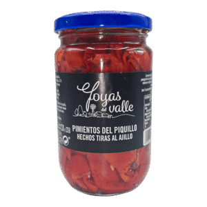 Pimientos del piquillo en tiras al ajillo Joyas del Valle 220gr