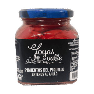 Pimientos del piquillo enteros al ajillo Joyas del Valle 290 gr